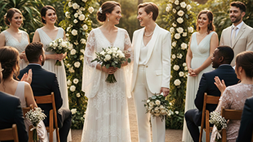 Siamo specializzati nell'intrattenimento musicale di matrimoni gay e unioni civili