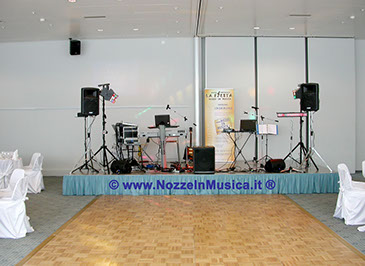 Postazione per la cerimonia, aperitivo, Ricevimento, festa di nozze, video, karaoke