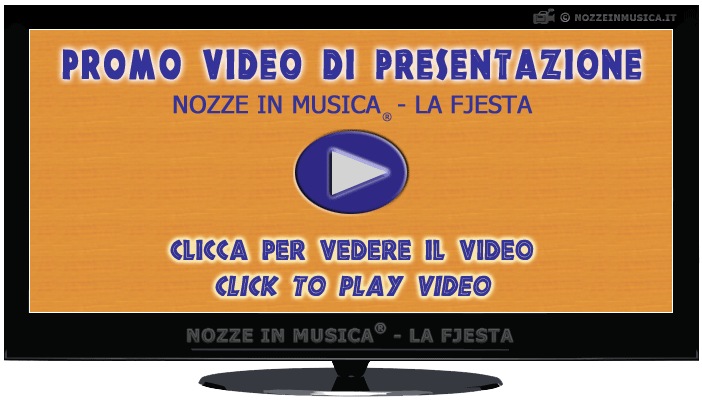 Una selezione video della nostra Musica per Matrimoni, Feste e Eventi in Piemonte, Valle d'Aosta, Liguria, Lombardia, Emilia Romagna, Svizzera